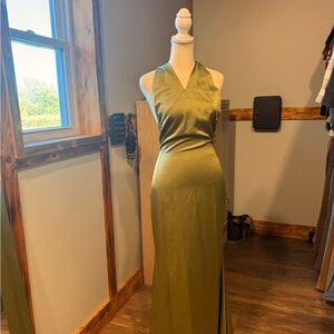 Club L London Olive Backless Dress